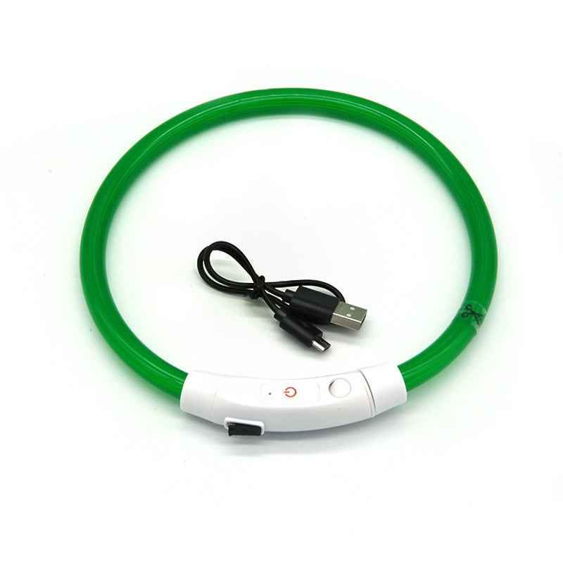 Dog luminous collar With USB charging neck ring