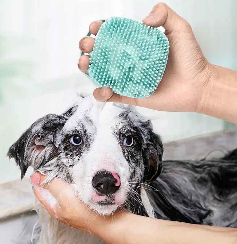 Pet shower brush glove - grooming brush