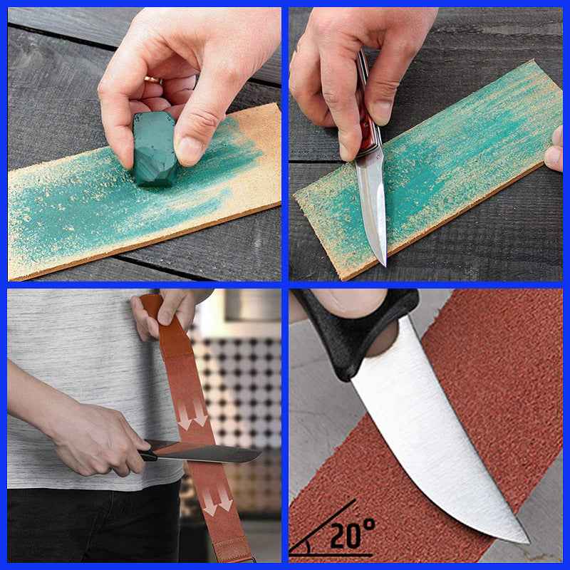 Professional 4-Stage Whetstone Sharpener with Bamboo Base