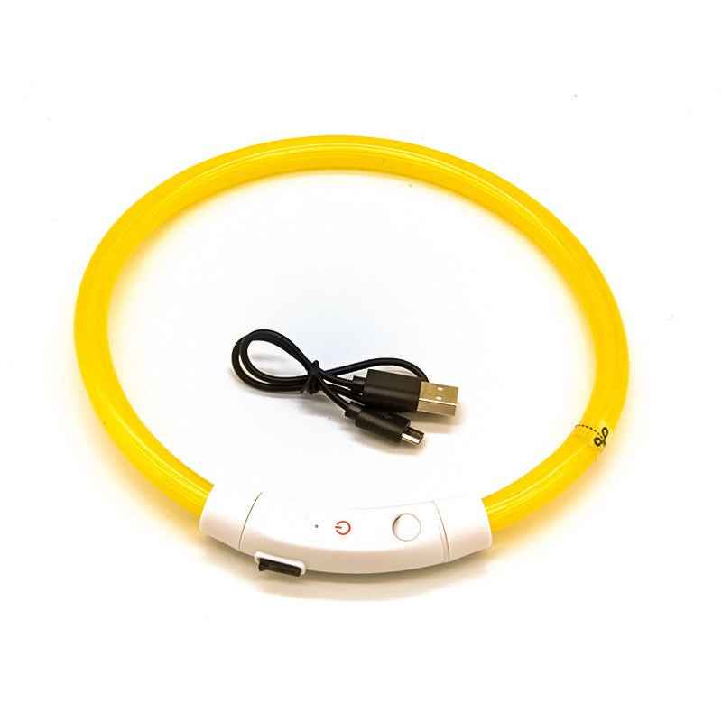 Dog luminous collar With USB charging neck ring