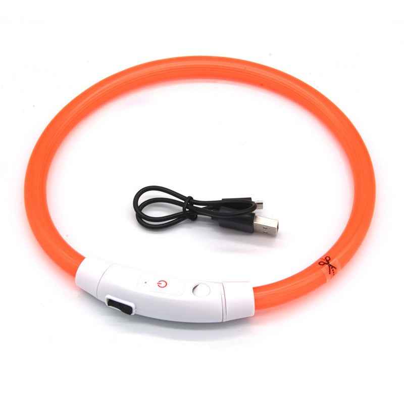 Dog luminous collar With USB charging neck ring