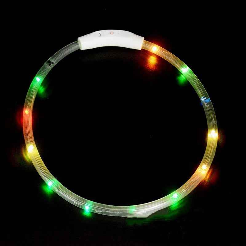 Dog luminous collar With USB charging neck ring